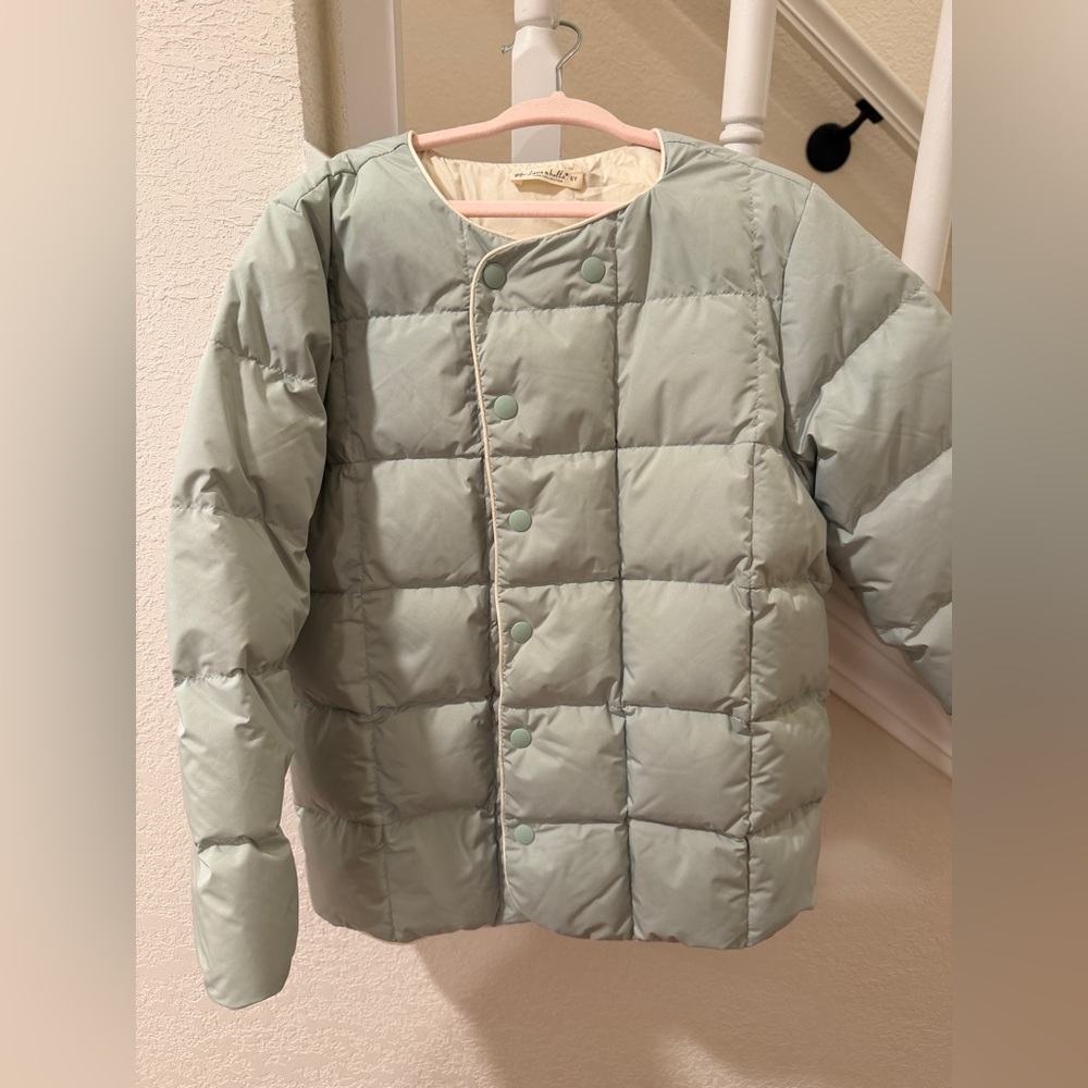 🎄🎄🎄SOLD！🎁🎁🎁Light Green Kids Puffer Jacket